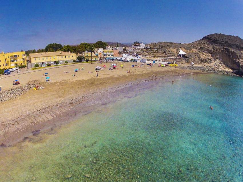 El Pajar beach close to Arguinegu&iacute;n in south Gran Canaria