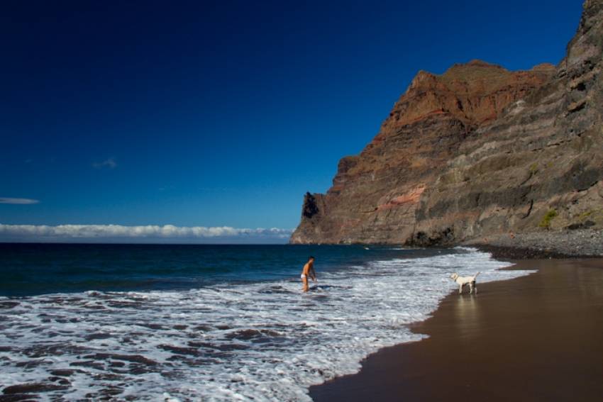 G&uuml;ig&uuml;i beach in west Gran Canaria
